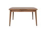 Hanah Home Inci 1141 Mesa de comedor extensible Nogal